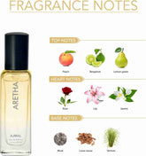Ajmal Aretha Edp 20ml 0.6 Fl.oz. & Ascend Deodorant 150ml 5 Fl.oz. Office Wear Gift For Man And Women